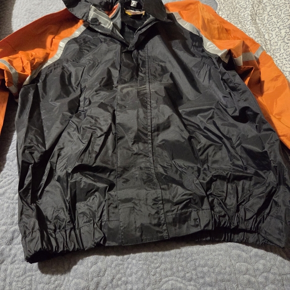 Harley-Davidson Black and Silver Logo Rain Suit Womens,Size XS - Picture 2 of 14